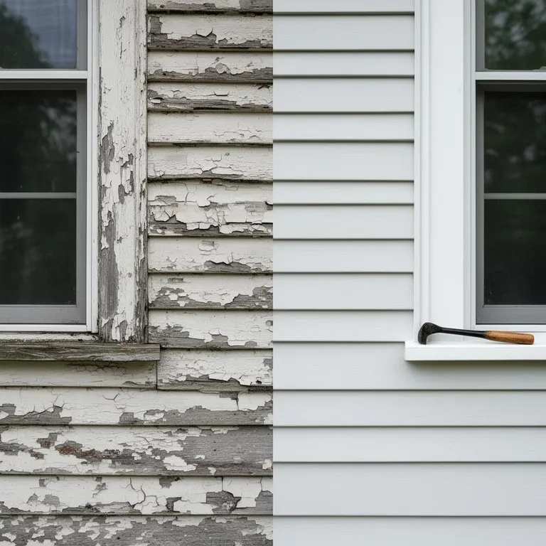 Exterior siding restoration on a Cape Cod home